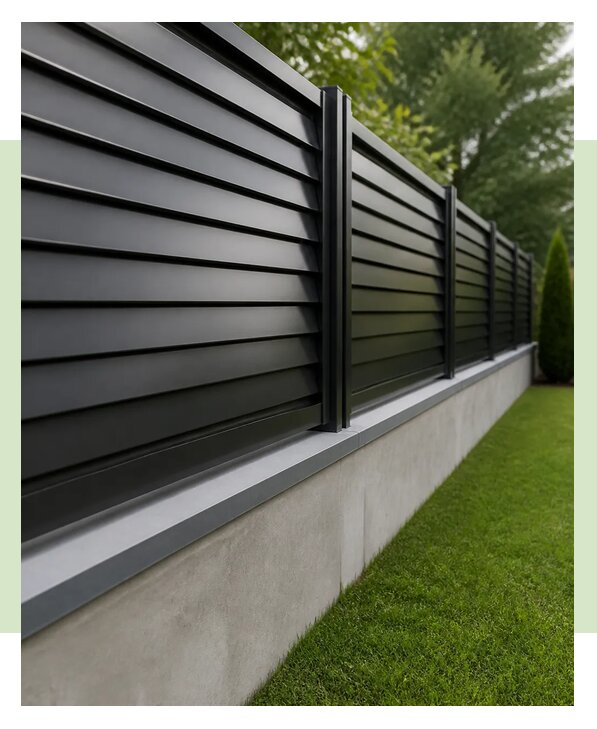 Забор на ленточном фундаменте в Мценске по цене от 8608 р. | ЗаборЭксеперт-Мцн